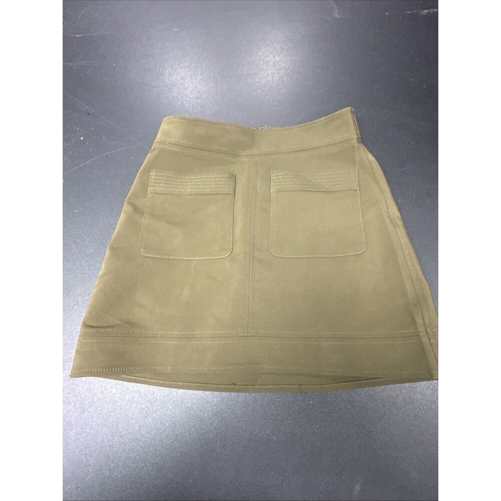 Women’s Size 0 Express Patch Pocket Mini  Skirt Olive Green